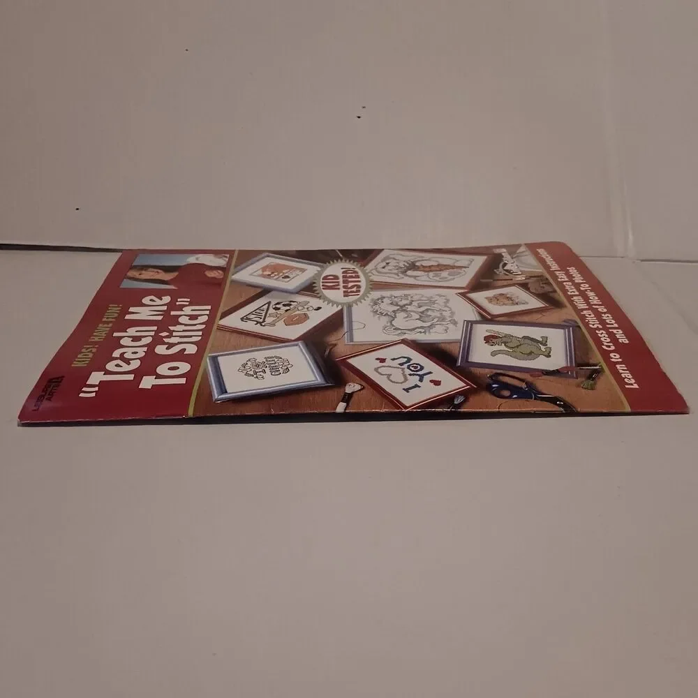 Leisure Arts Kids Have Fun: Teach Me To Stitch Cross Stitch Book-1994-15 Designs